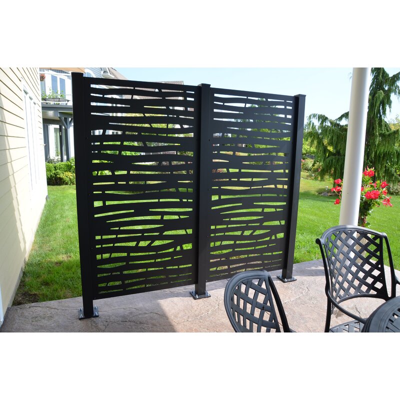 6 Ft. H X 3 Ft. W Branch Metal Privacy Screen 